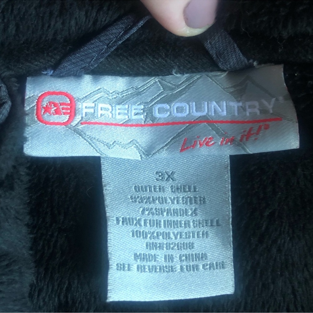 Free Country Black Faux Fur Outerwear